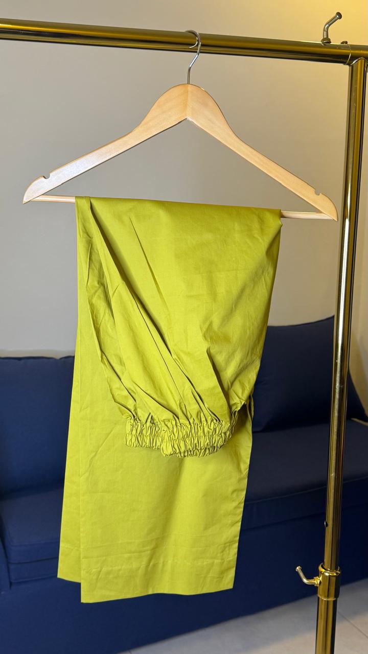 Green Embroidery Suit