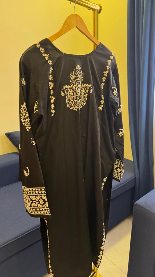 Black Embroidery Suit