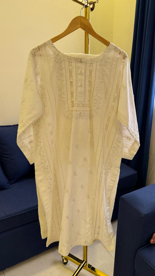 White Embroidery Suit