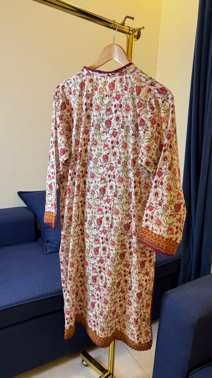 Red Floral Suit