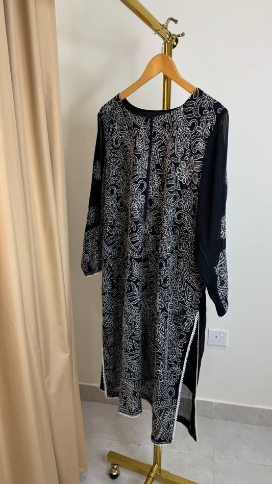 Black Embroidery Suit