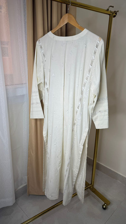 White Embroidery Suit